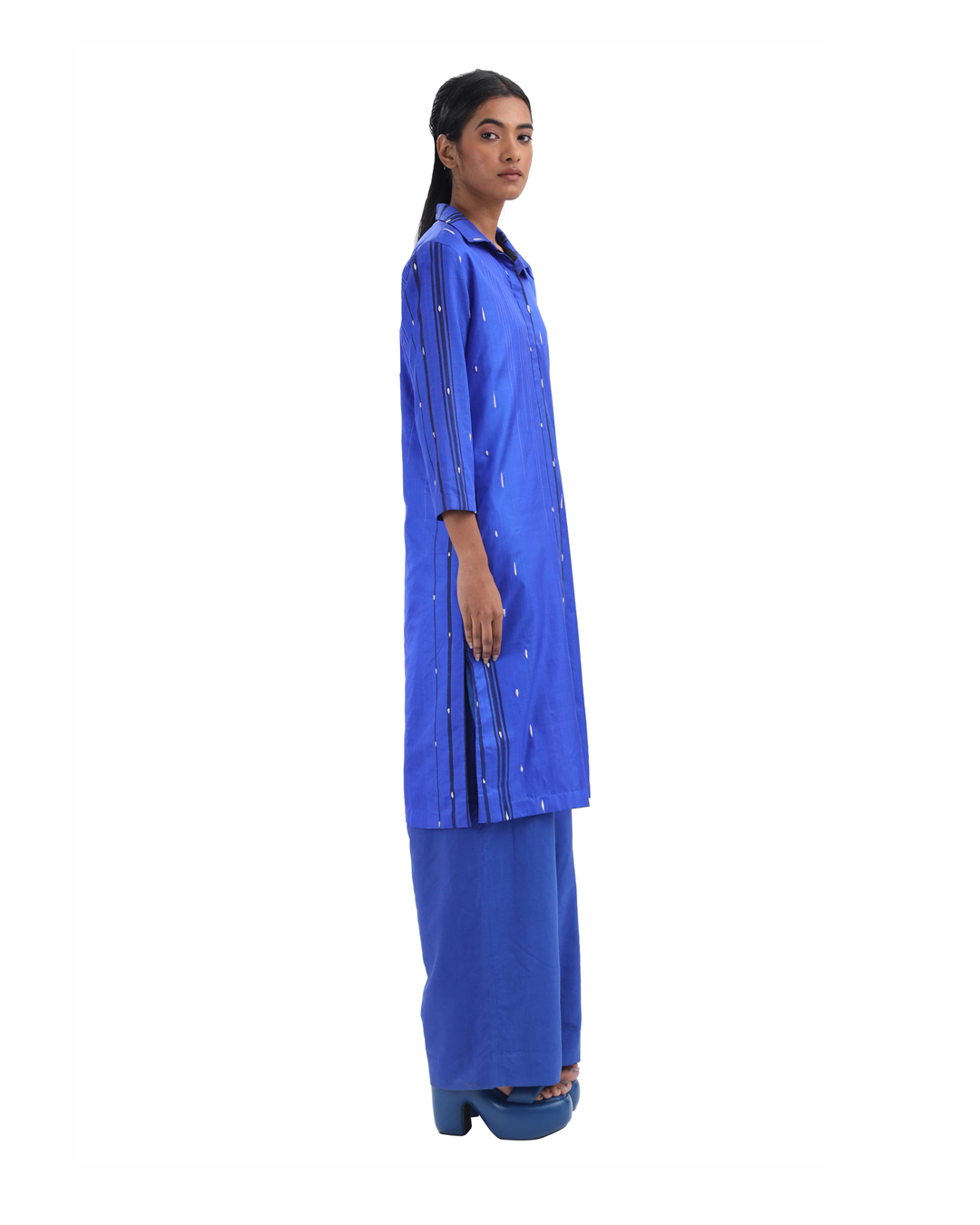 Handwoven Silk Snow Cube Tunic