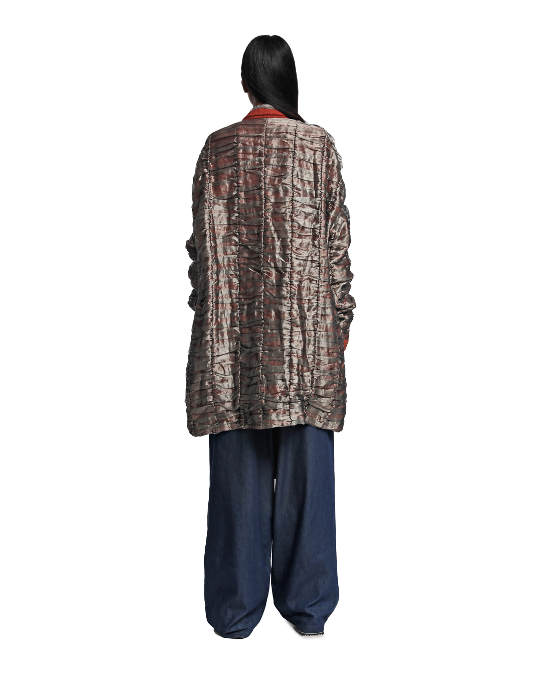 Handwoven Textured Liquid Molten Kinji Jacket