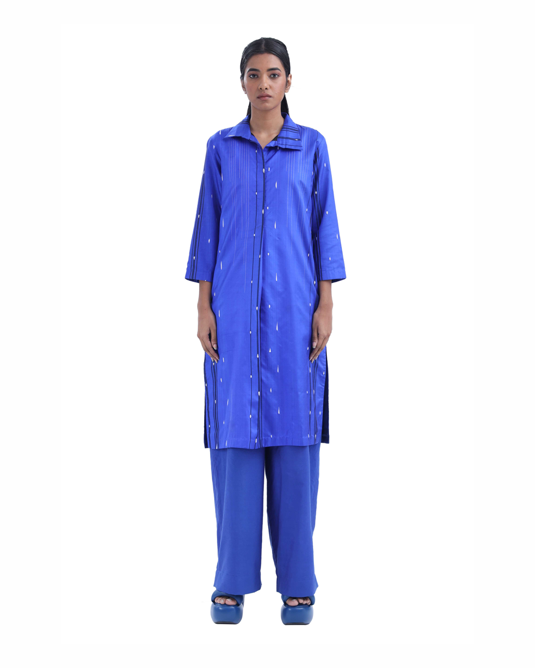 Handwoven Silk Snow Cube Tunic