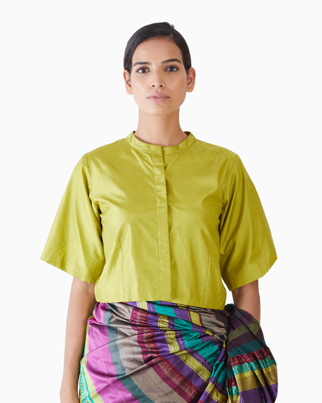 Handwoven Multicolour Kinji Palla Saree